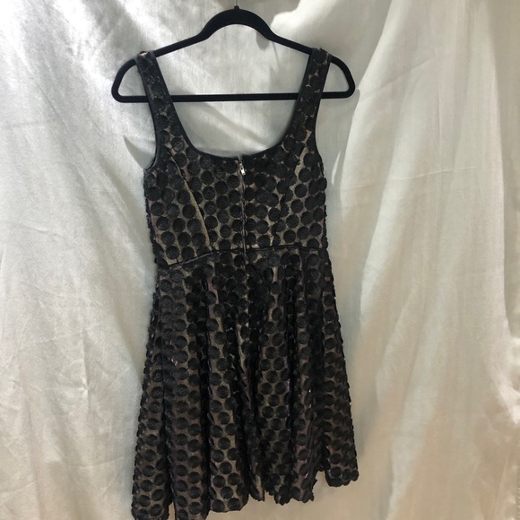 Jill Stuart black/gold cocktail dress. Sz 4 - Picture 9 of 16